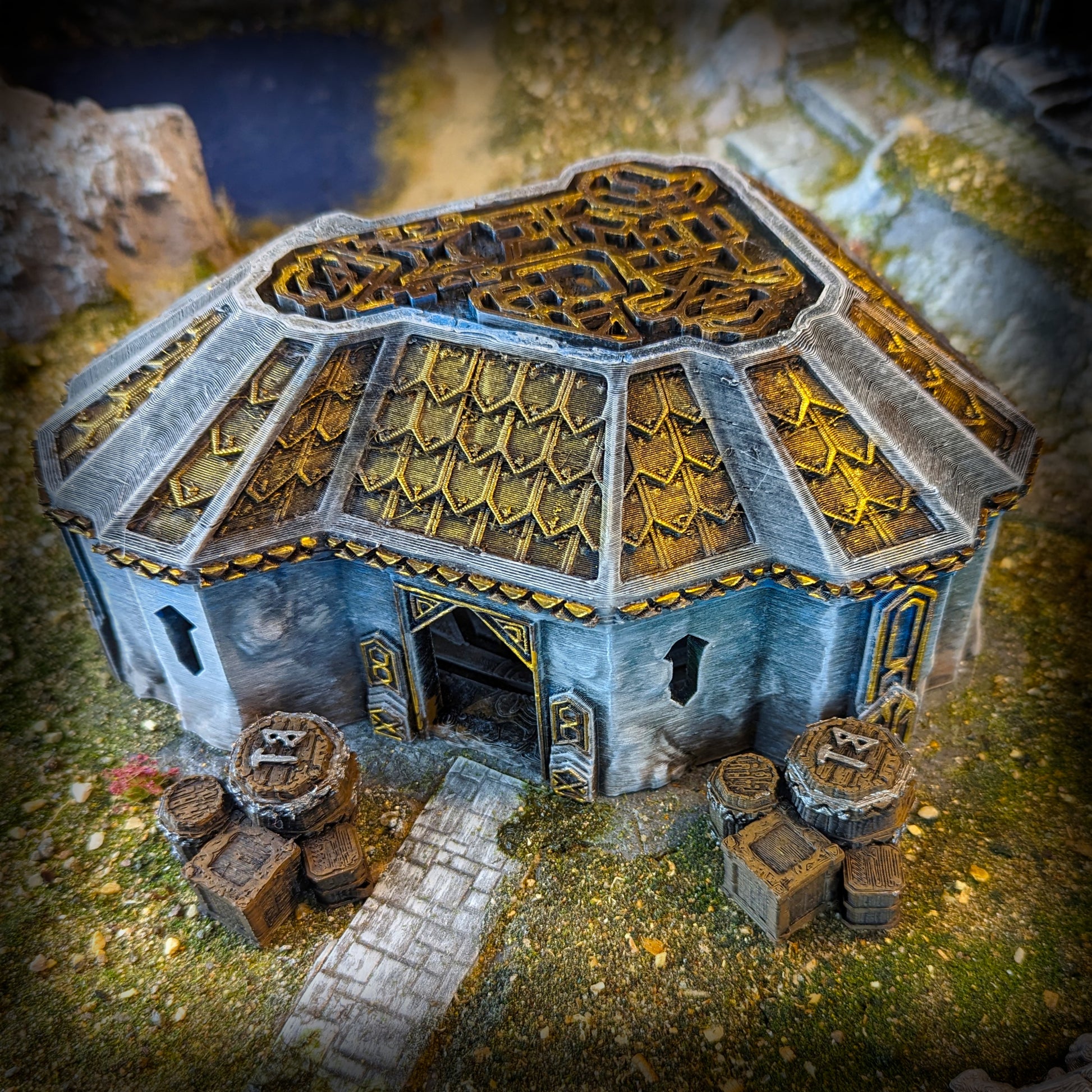 Dwarven Lore Masters Home | Conquest Inspired Terrain | 28mm MESBG LOTR Wargaming Scenery | DnD
