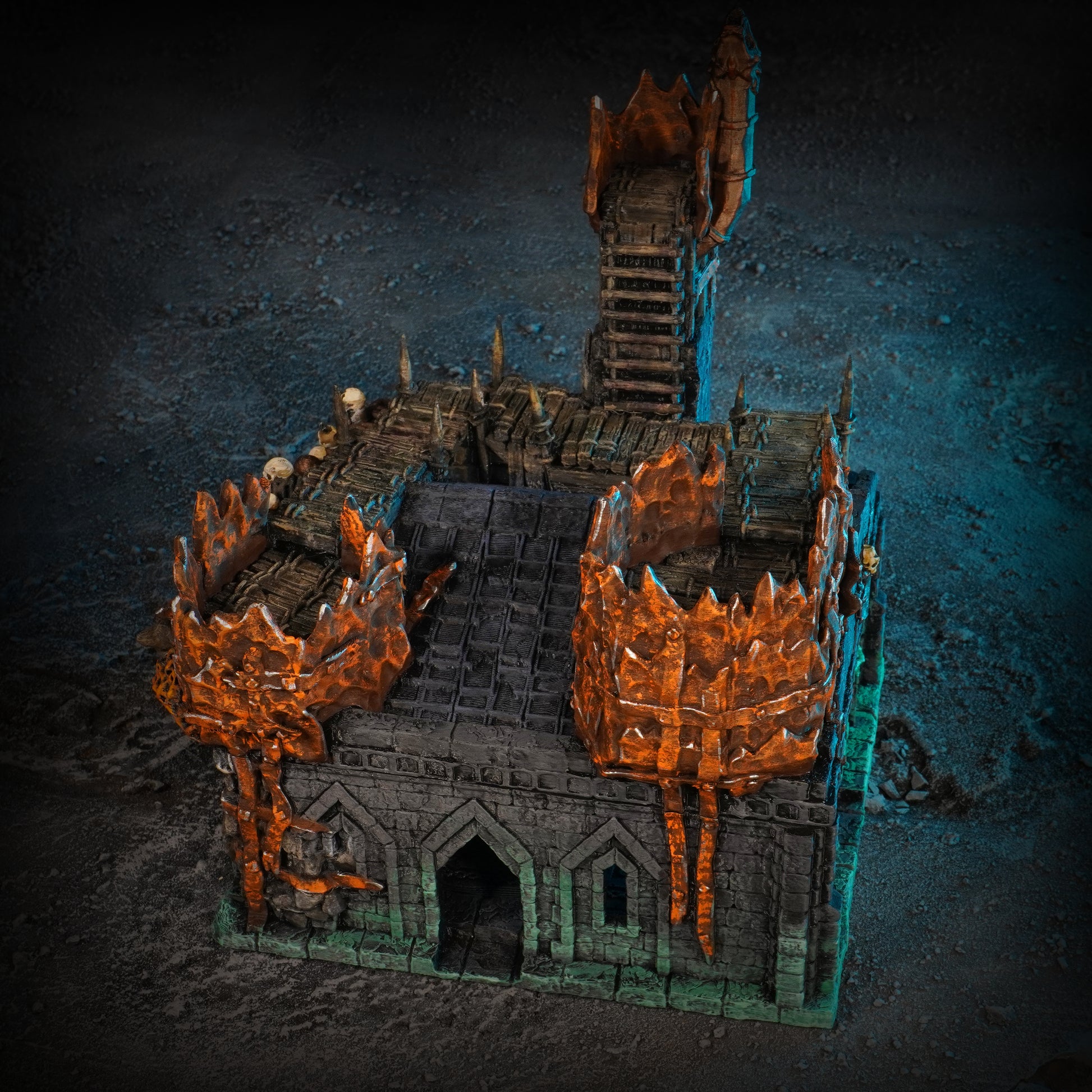 Dark Orc Barracks | Conquest Inspired Terrain | 28mm MESBG LOTR Wargaming Scenery | DnD