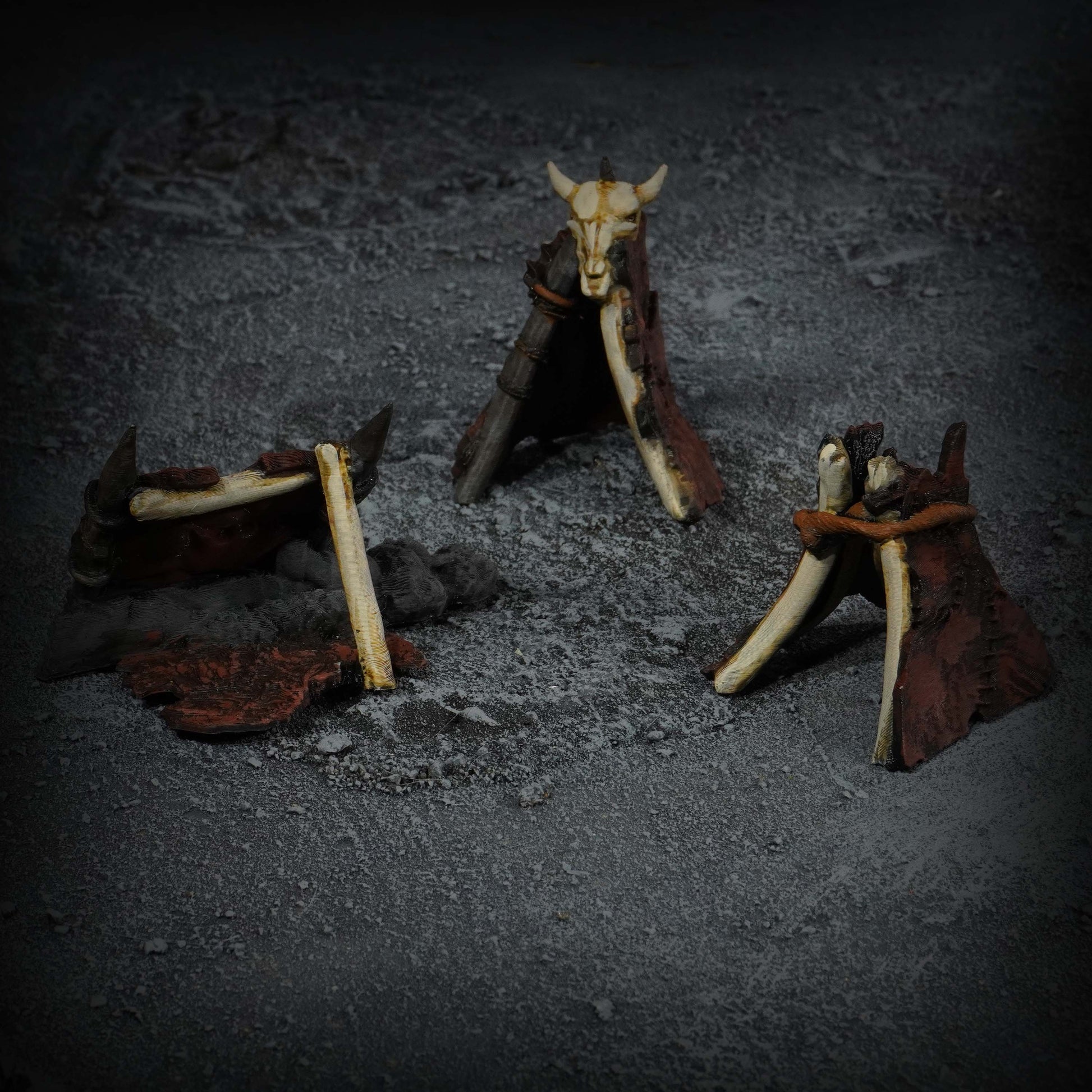 Dark Orc Camp | Conquest Inspired Terrain | 28mm MESBG LOTR Wargaming Scenery | DnD