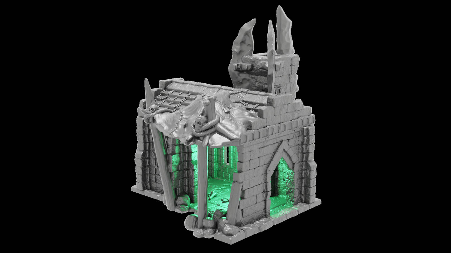 Dark Orcish House | Conquest Inspired Terrain | 28mm MESBG LOTR Wargaming Scenery | DnD