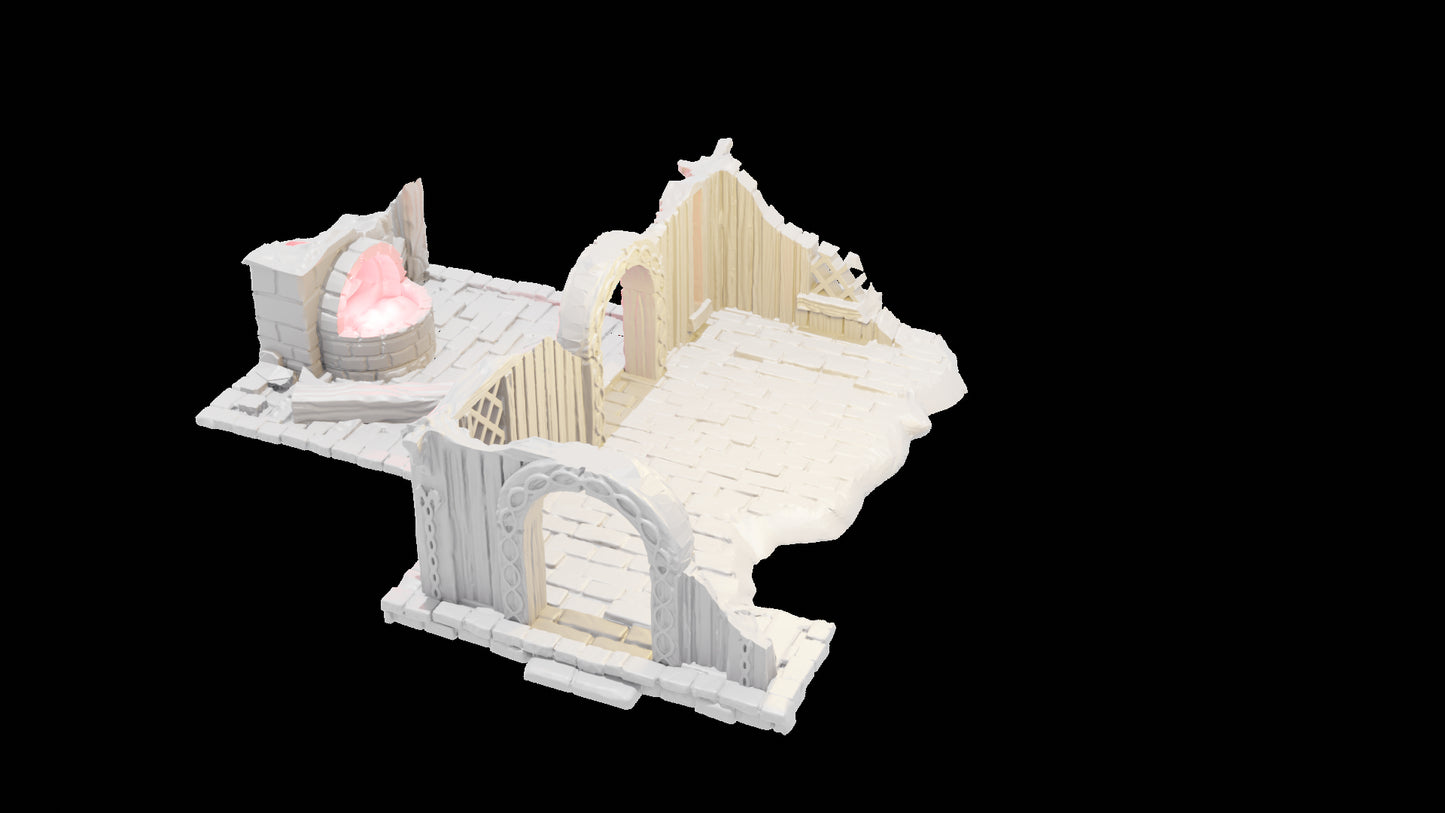 Fantasy  | Ruined Conquest Inspired Terrain | 28mm MESBG LOTR Wargaming Scenery | DnD