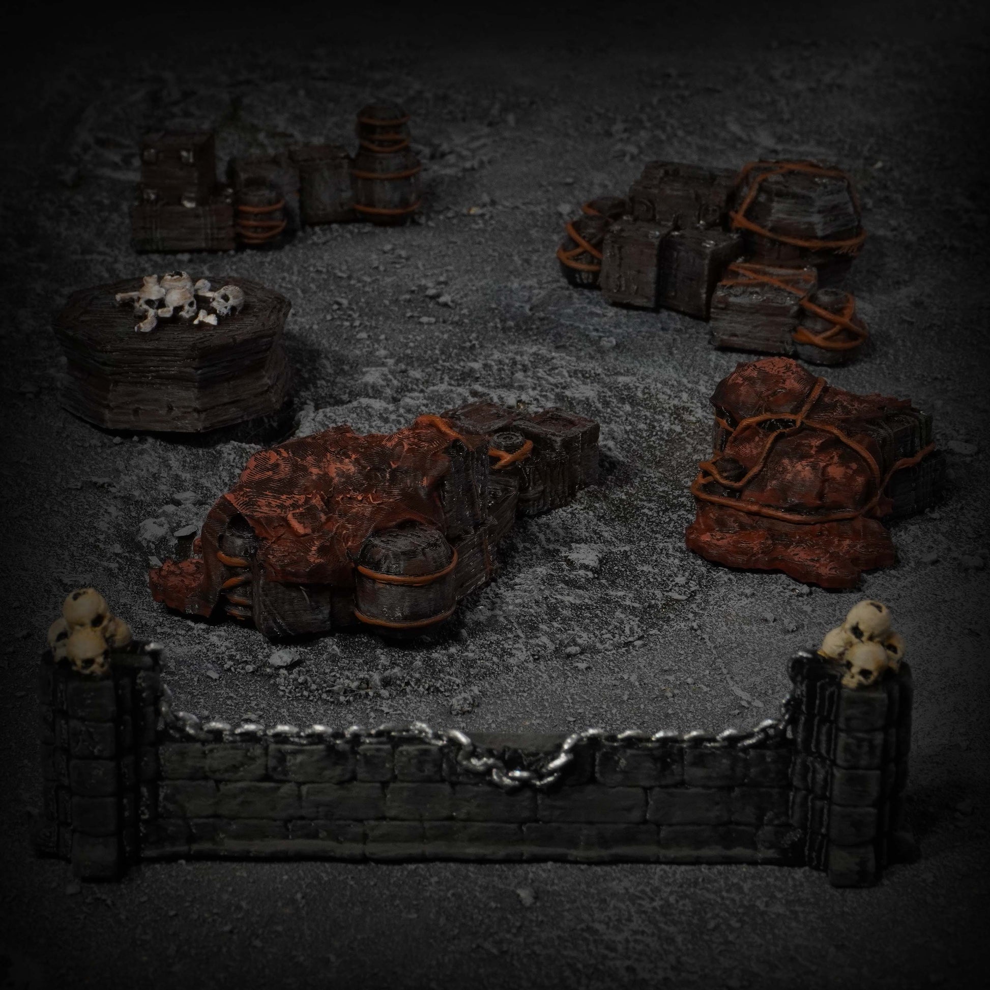 Dark Scatter Terrain | Conquest Inspired Terrain | 28mm MESBG LOTR Wargaming Scenery | DnD