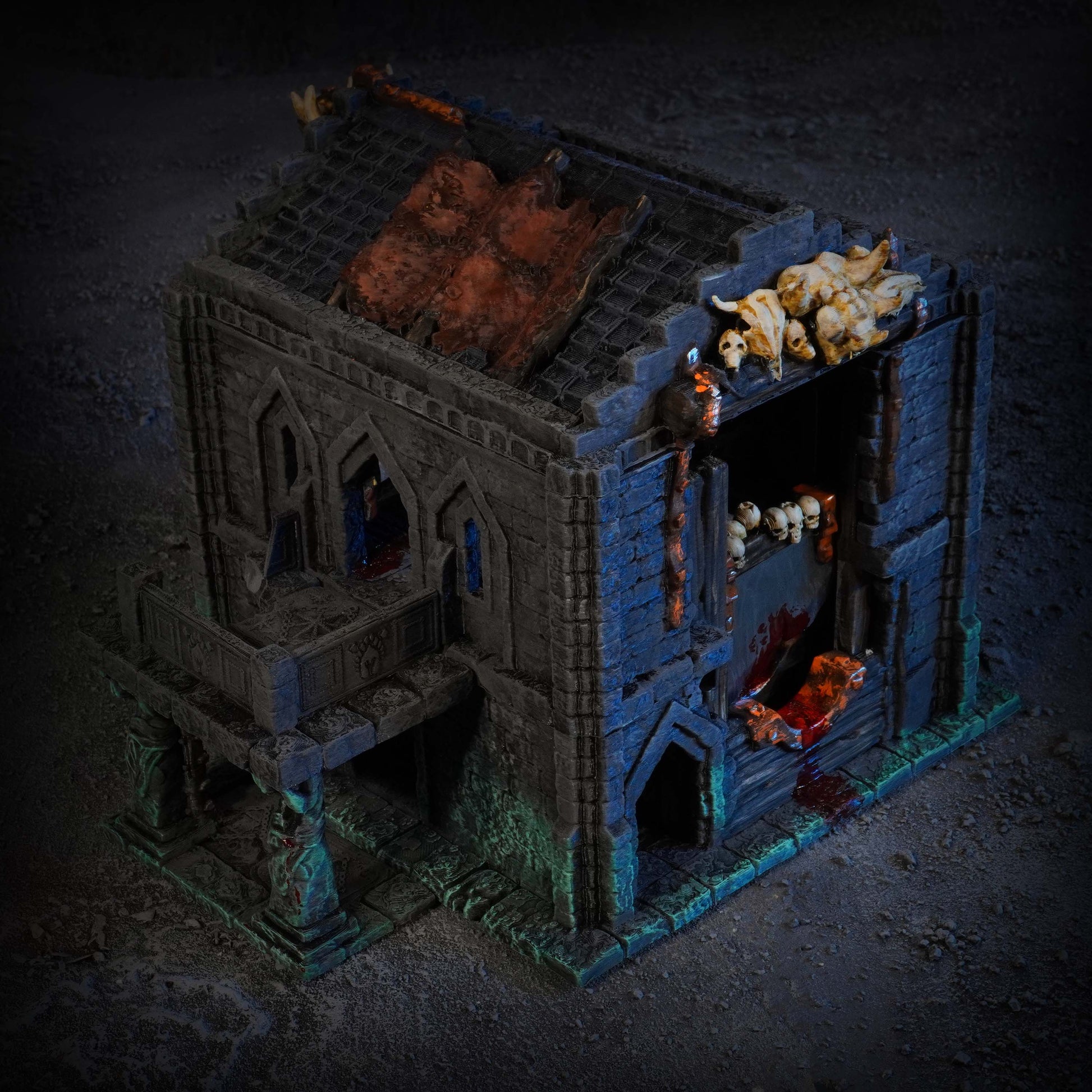 Dark Slaughter House | Conquest Inspired Terrain | 28mm MESBG LOTR Wargaming Scenery | DnD