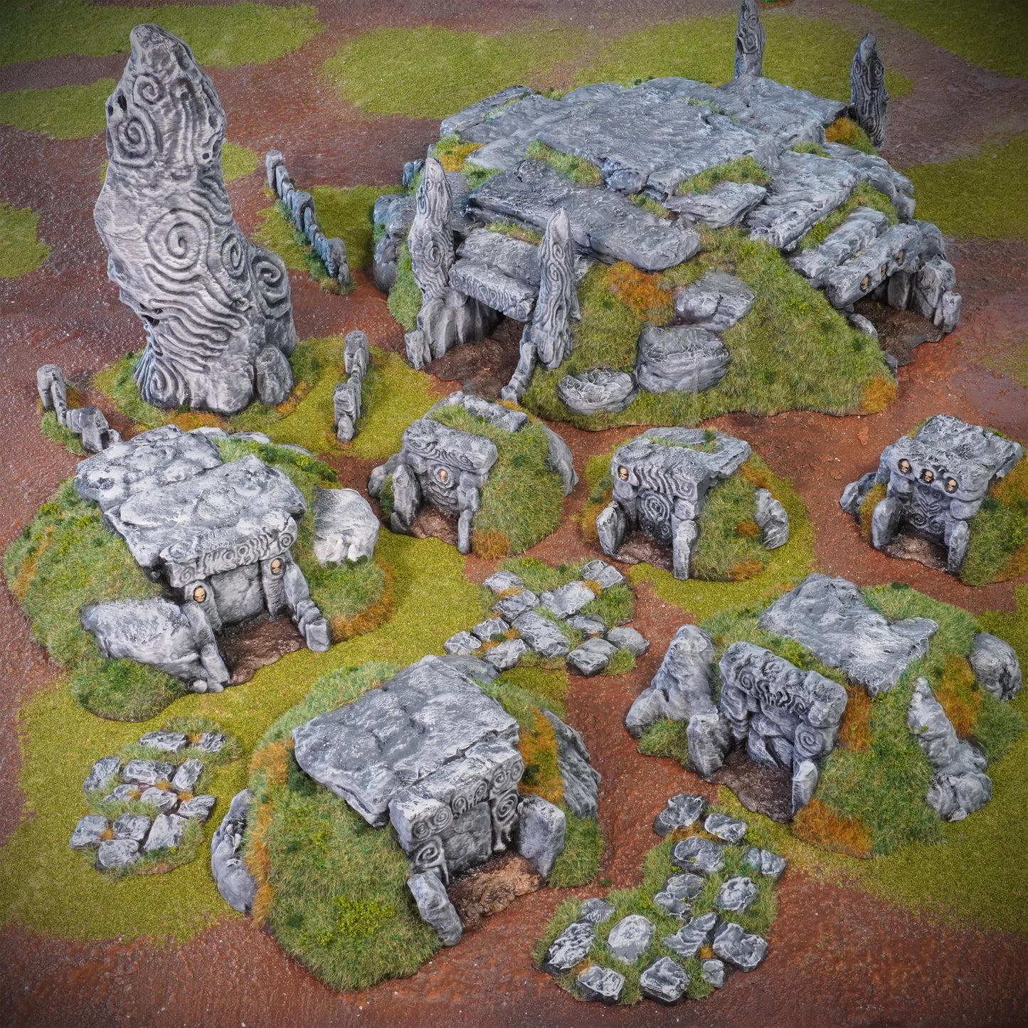 Fantasy Barrowlands | Conquest Inspired Terrain | 28mm MESBG LOTR Wargaming Scenery | DnD