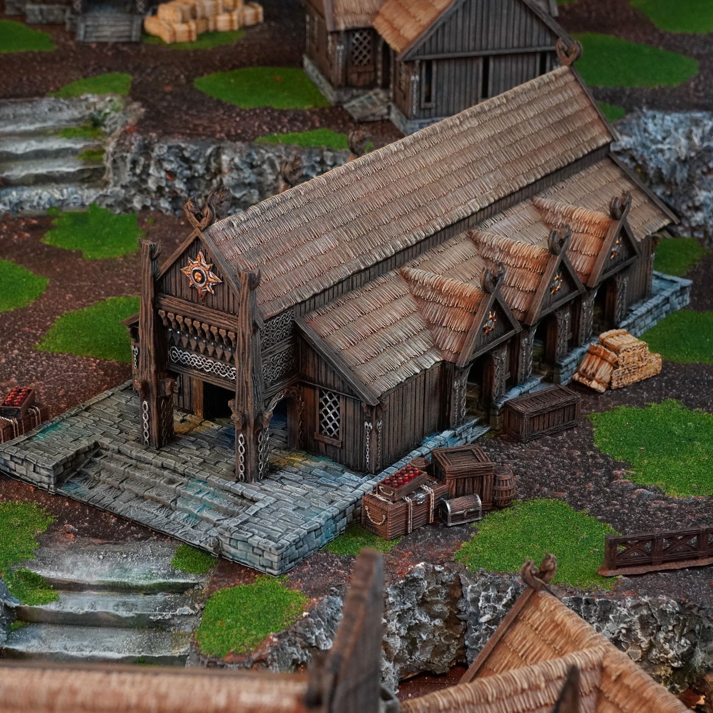 Rohan Great Hall | Conquest Inspired Terrain | 28mm MESBG LOTR Wargaming Scenery | DnD