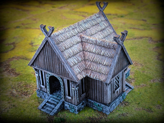 Fantasy Villagers House | Conquest Inspired Terrain | 28mm MESBG LOTR Wargaming Scenery | DnD
