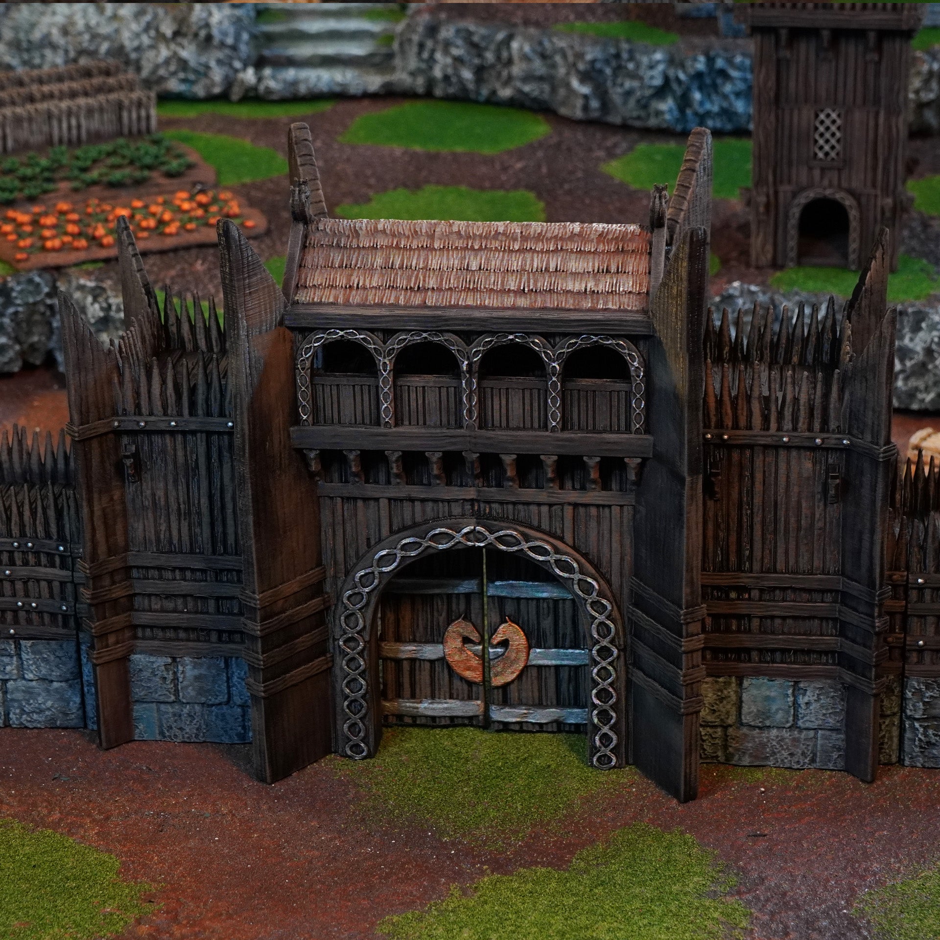 Rohan Wall And Gate | Conquest Inspired Terrain | 28mm MESBG LOTR Wargaming Scenery | DnD