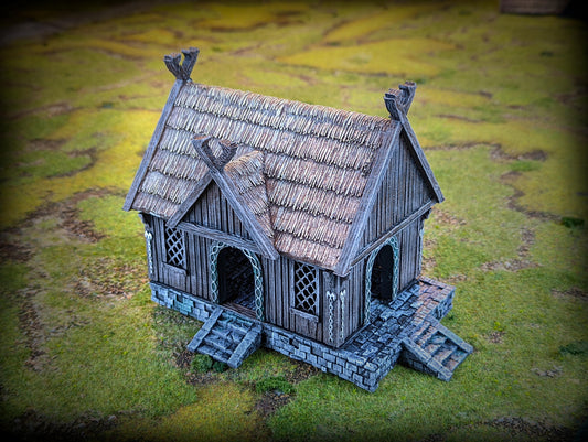 Fantasy Warriors Home | Conquest Inspired Terrain | 28mm MESBG LOTR Wargaming Scenery | DnD