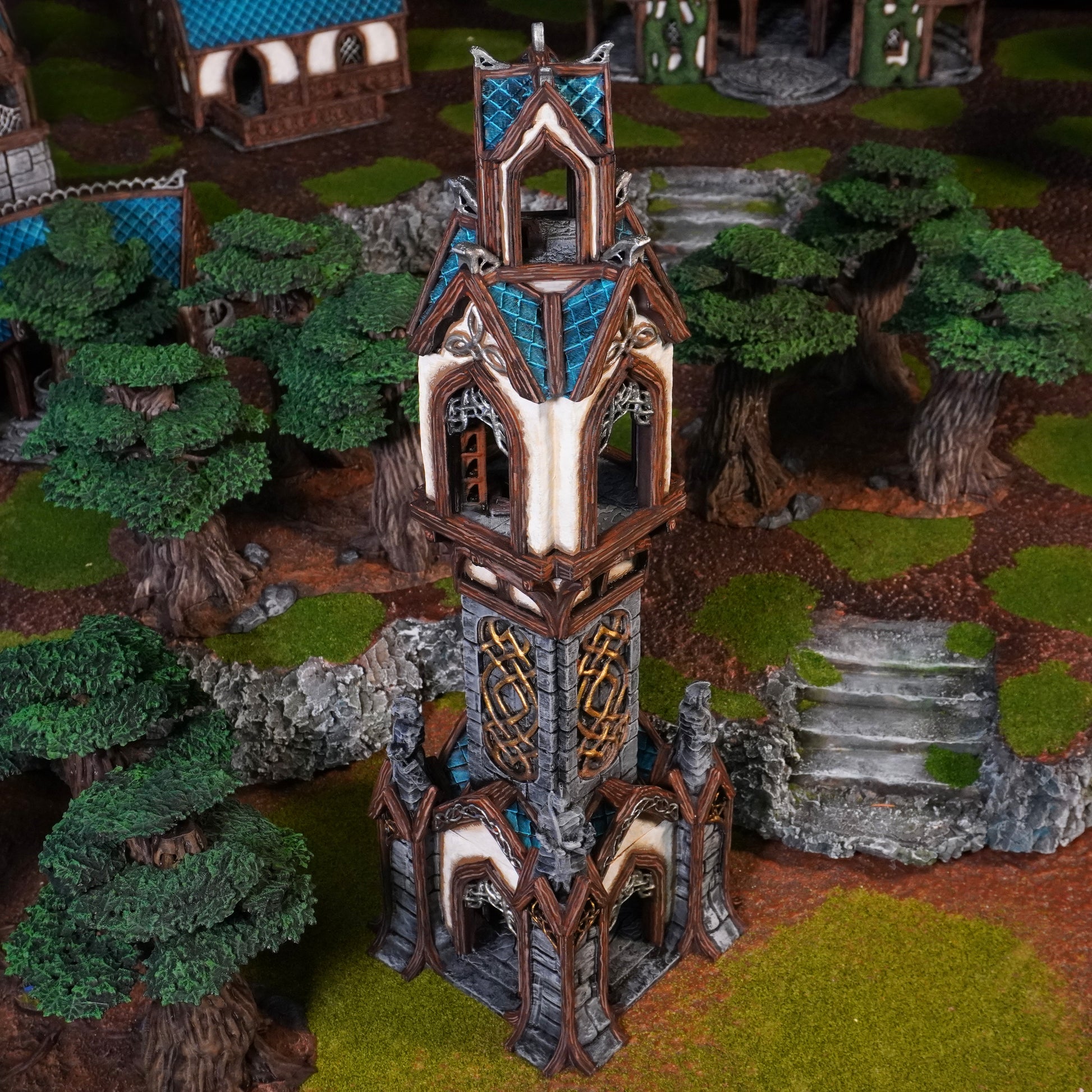 Elven Watch Tower | Conquest Inspired Terrain | 28mm MESBG LOTR Wargaming Scenery | DnD