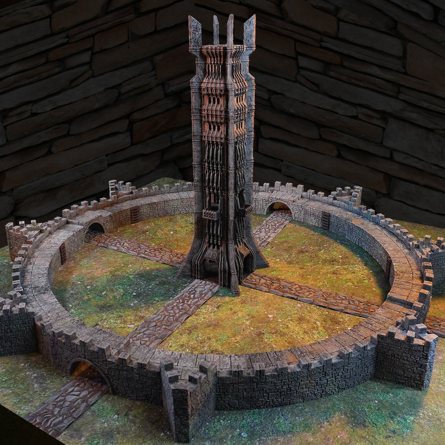 Fantasy Wizards Tower | Conquest Inspired Terrain | 28mm MESBG LOTR Wargaming Scenery | DnD