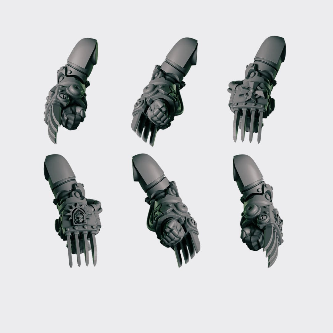 Cuchillas Relámpago Eternal Crusaders — bits de conversión sci-fi grimdark de Greytide Studio, resina 32mm sin pintar