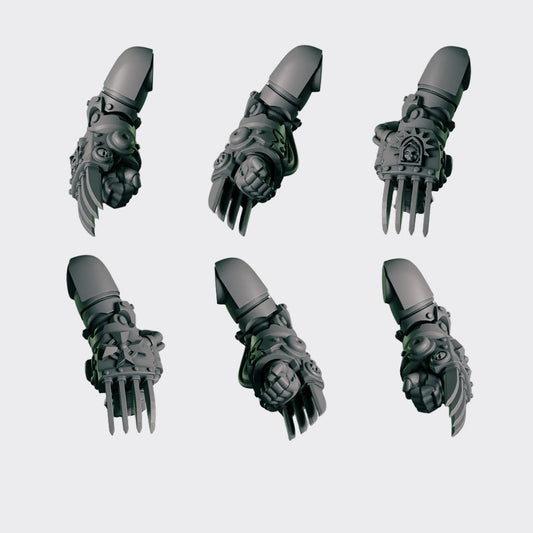 Cuchillas Relámpago Eternal Pilgrims — bits de conversión sci-fi grimdark de Greytide Studio, resina 32mm sin pintar