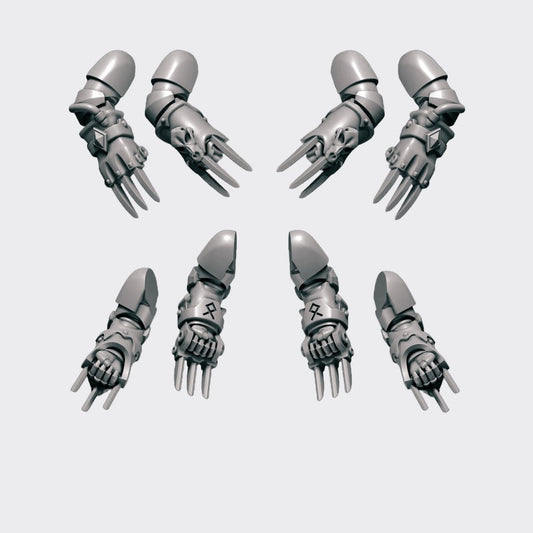 Cuchillas Relámpago Primal Hounds C — bits de conversión sci-fi grimdark de Greytide Studio, resina 32mm sin pintar