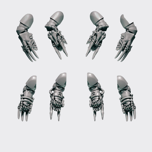 Cuchillas Relámpago Primal Hounds D — bits de conversión sci-fi grimdark de Greytide Studio, resina 32mm sin pintar