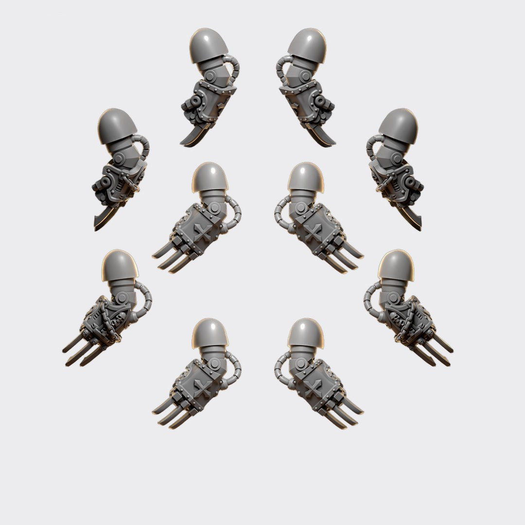 Cuchillas Terminator Eternal Crusaders — bits de conversión sci-fi grimdark de Greytide Studio, resina 32mm sin pintar