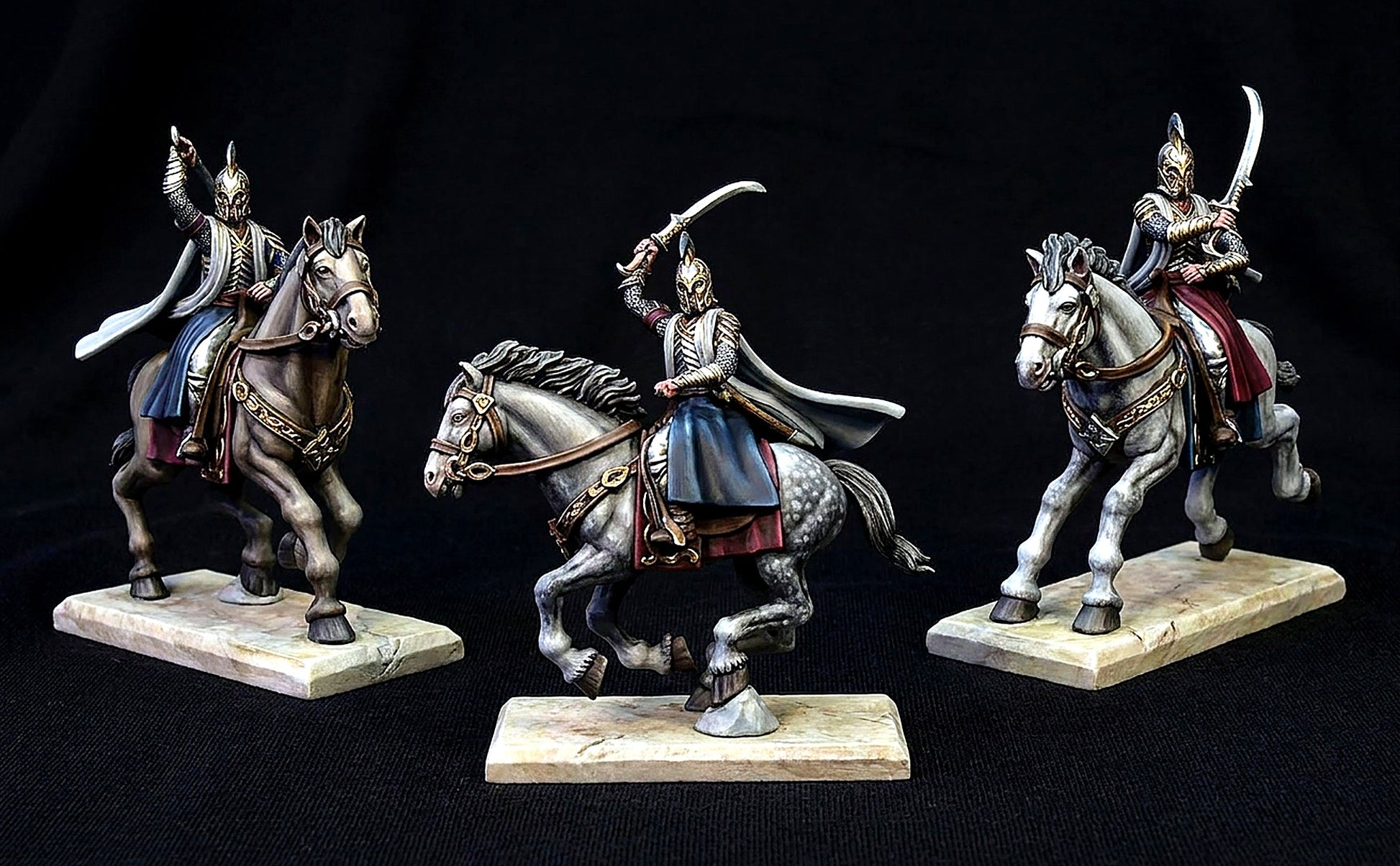 Miniatura Jinete de Élite de Rivendel (Espadachín y Arquero) Rivendel resina 32mm - Drakholm