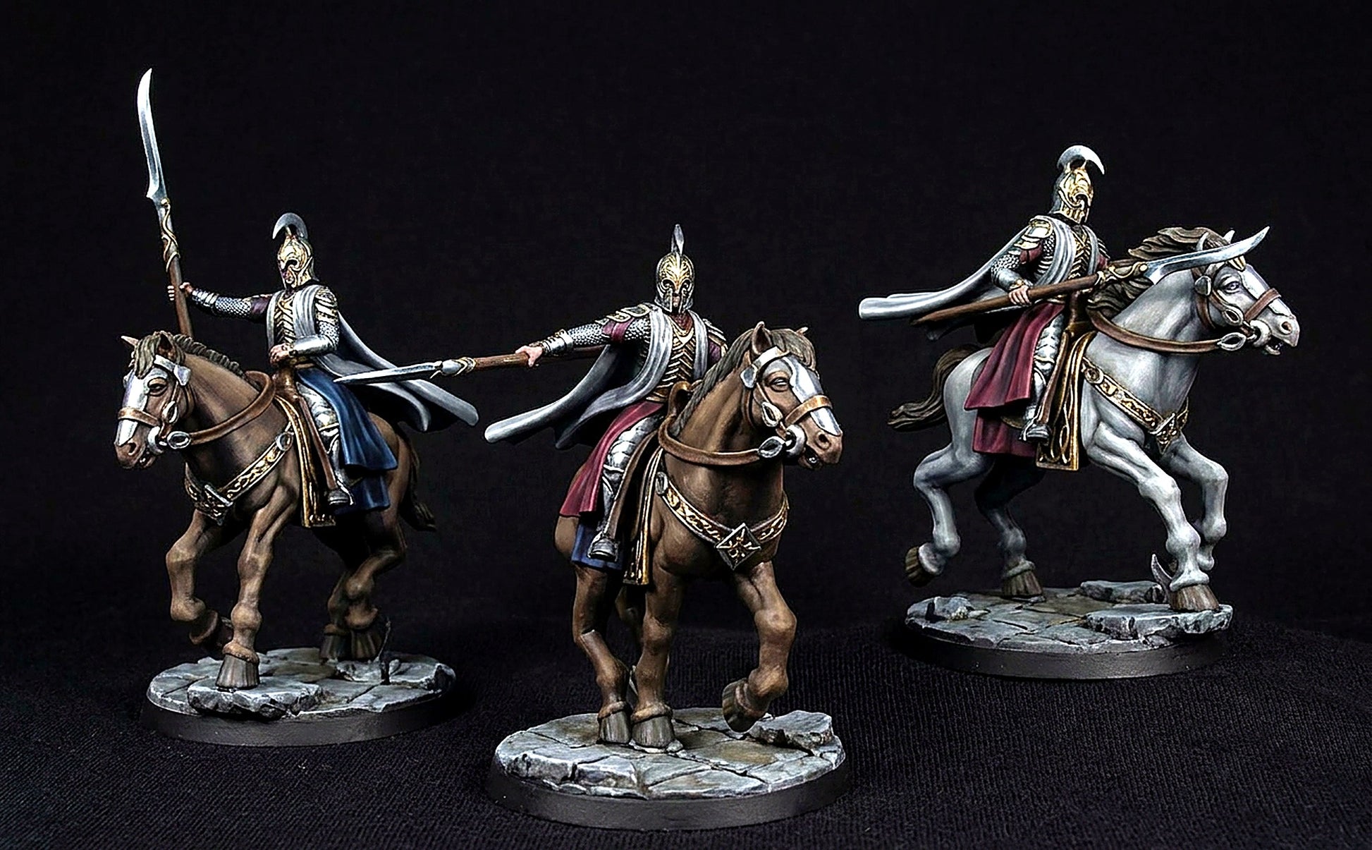 Miniatura Jinete de Rivendel (Lancero y Portaestandarte) Rivendel resina 32mm - Drakholm