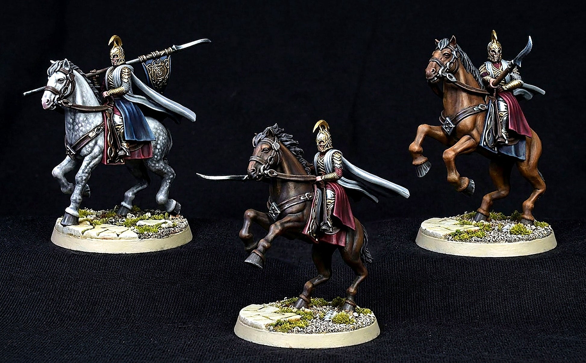 Miniatura Jinete de Rivendel (Lancero y Portaestandarte) Rivendel resina 32mm - Drakholm