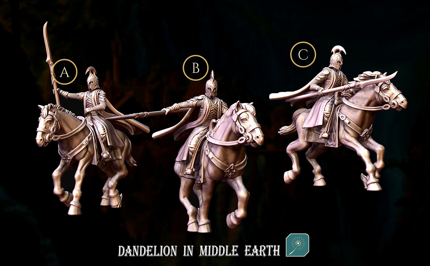 Miniatura Jinete de Rivendel (Lancero y Portaestandarte) Rivendel resina 32mm - Drakholm