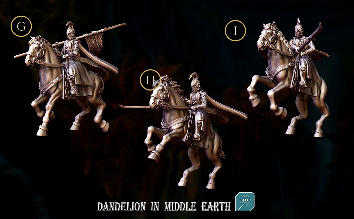 Miniatura Jinete de Rivendel (Lancero y Portaestandarte) Rivendel resina 32mm - Drakholm