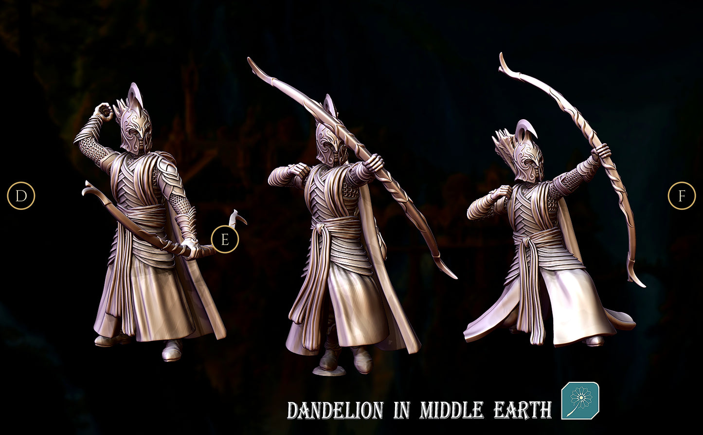 Miniatura Elfo de Rivendel (Arquero) Rivendel resina 32mm - Drakholm
