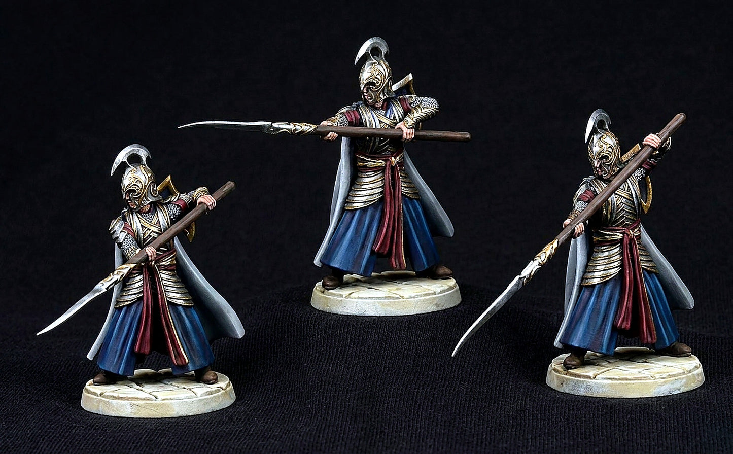 Miniatura Elfo de Rivendel (Lancero de Élite) Rivendel resina 32mm - Drakholm