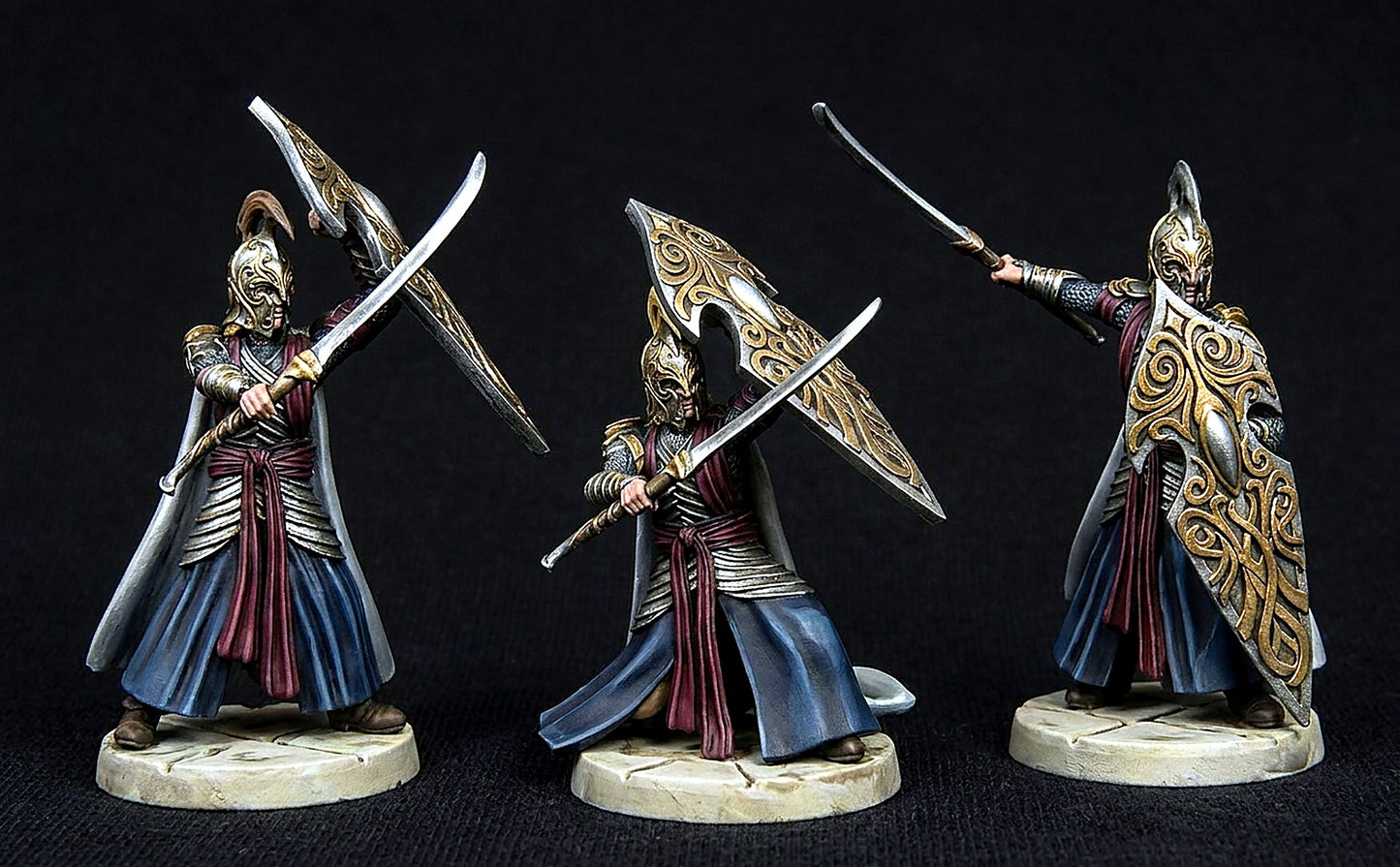 Miniatura Elfo de Rivendel (Guja con Escudo) Rivendel resina 32mm - Drakholm