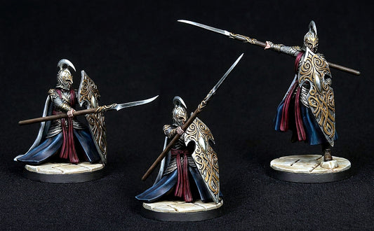 Miniatura Elfo de Rivendel (Lancero con Escudo) Rivendel resina 32mm - Drakholm