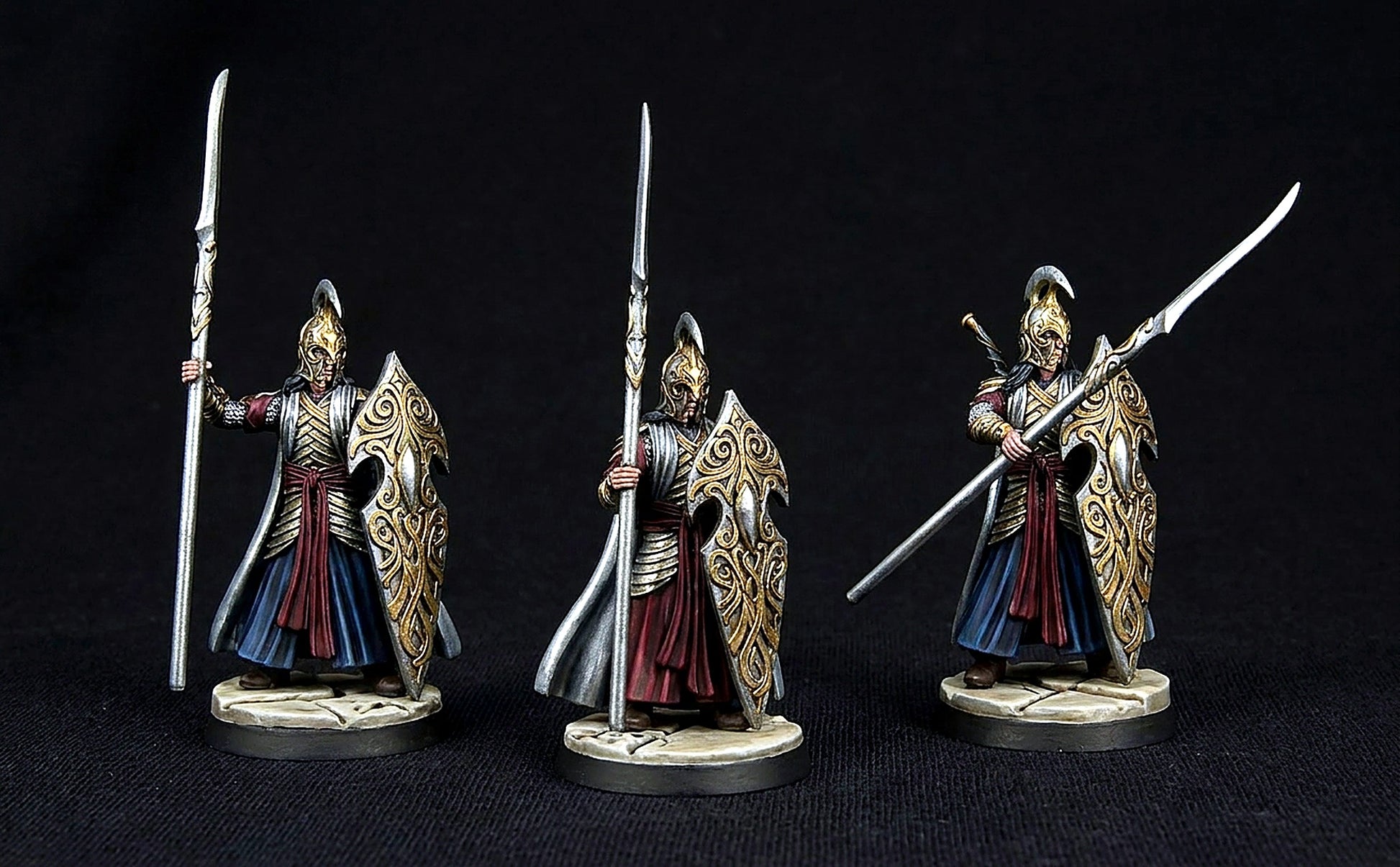 Miniatura Elfo de Rivendel (Lancero con Escudo) Rivendel resina 32mm - Drakholm