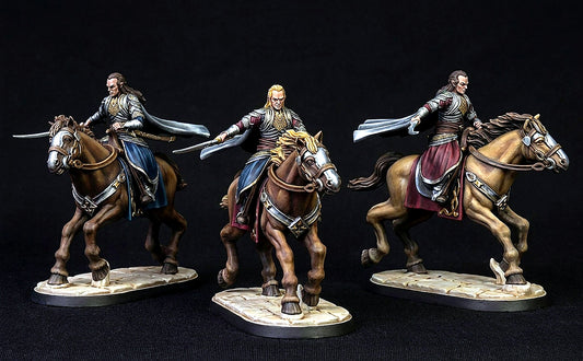 Miniatura Elrond a Caballo Rivendel resina 32mm - Drakholm