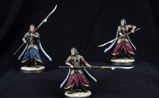 Miniatura Oficial Élfico de Rivendel con Gran Hacha Rivendel resina 32mm - Drakholm