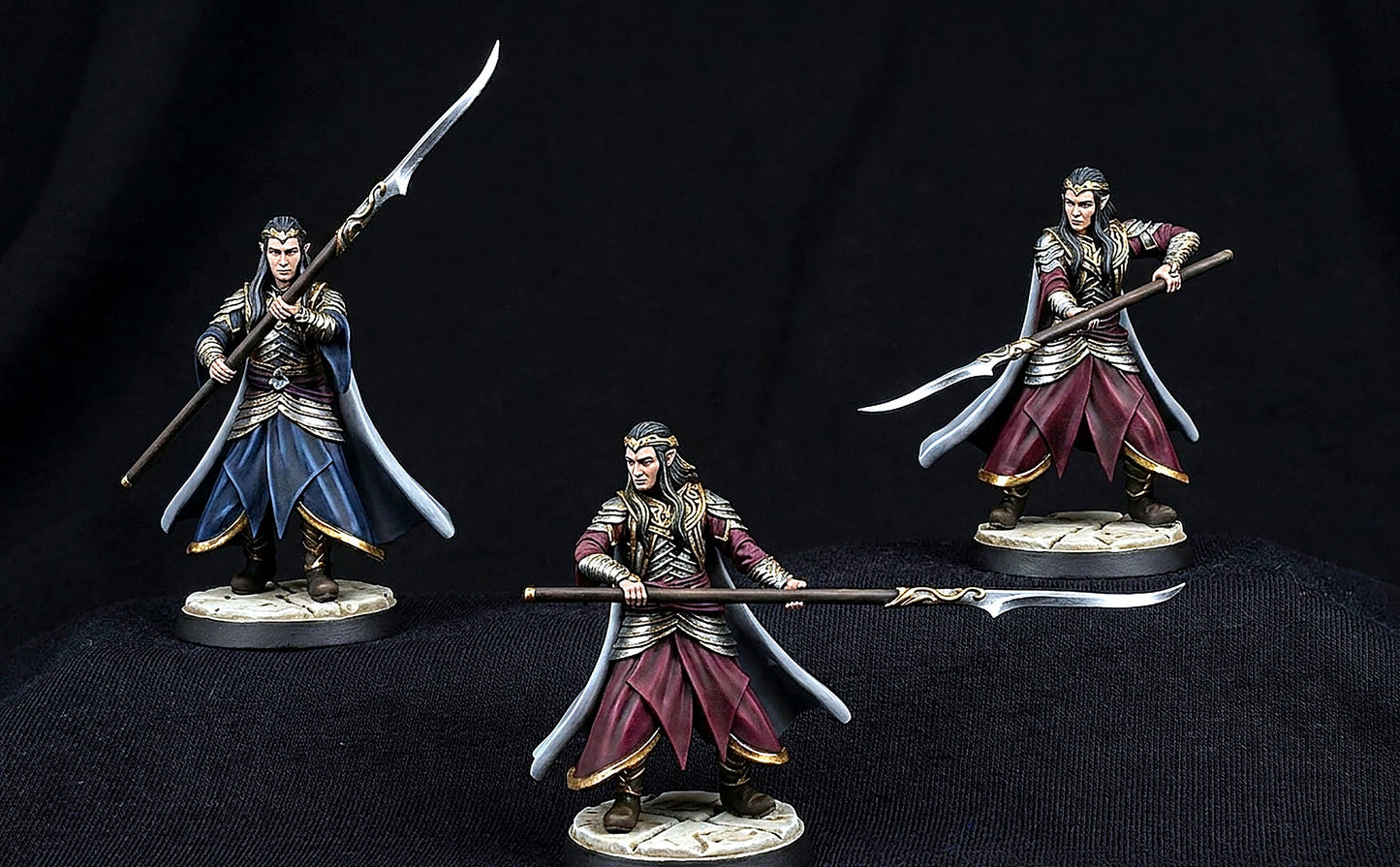 Miniatura Oficial Élfico de Rivendel con Gran Hacha Rivendel resina 32mm - Drakholm