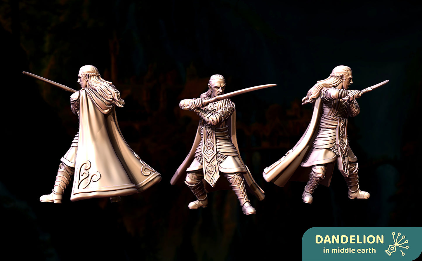 Miniatura Guardia de Glorfindel sin Yelmo Rivendel resina 32mm - Drakholm