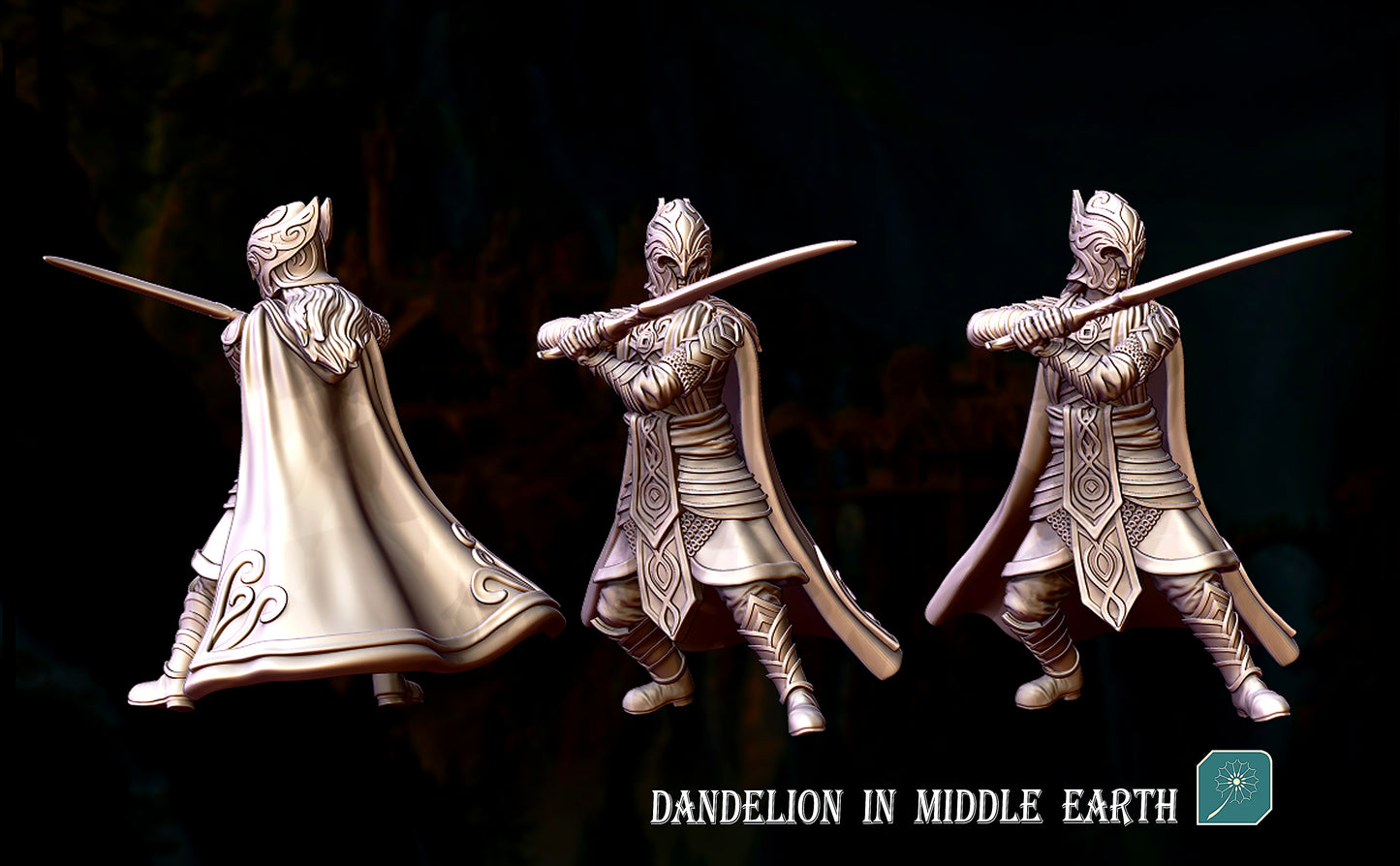 Miniatura Guardia de Glorfindel Rivendel resina 32mm - Drakholm