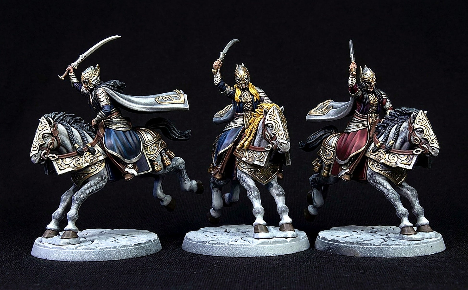 Miniatura Glorfindel a Caballo Rivendel resina 32mm - Drakholm