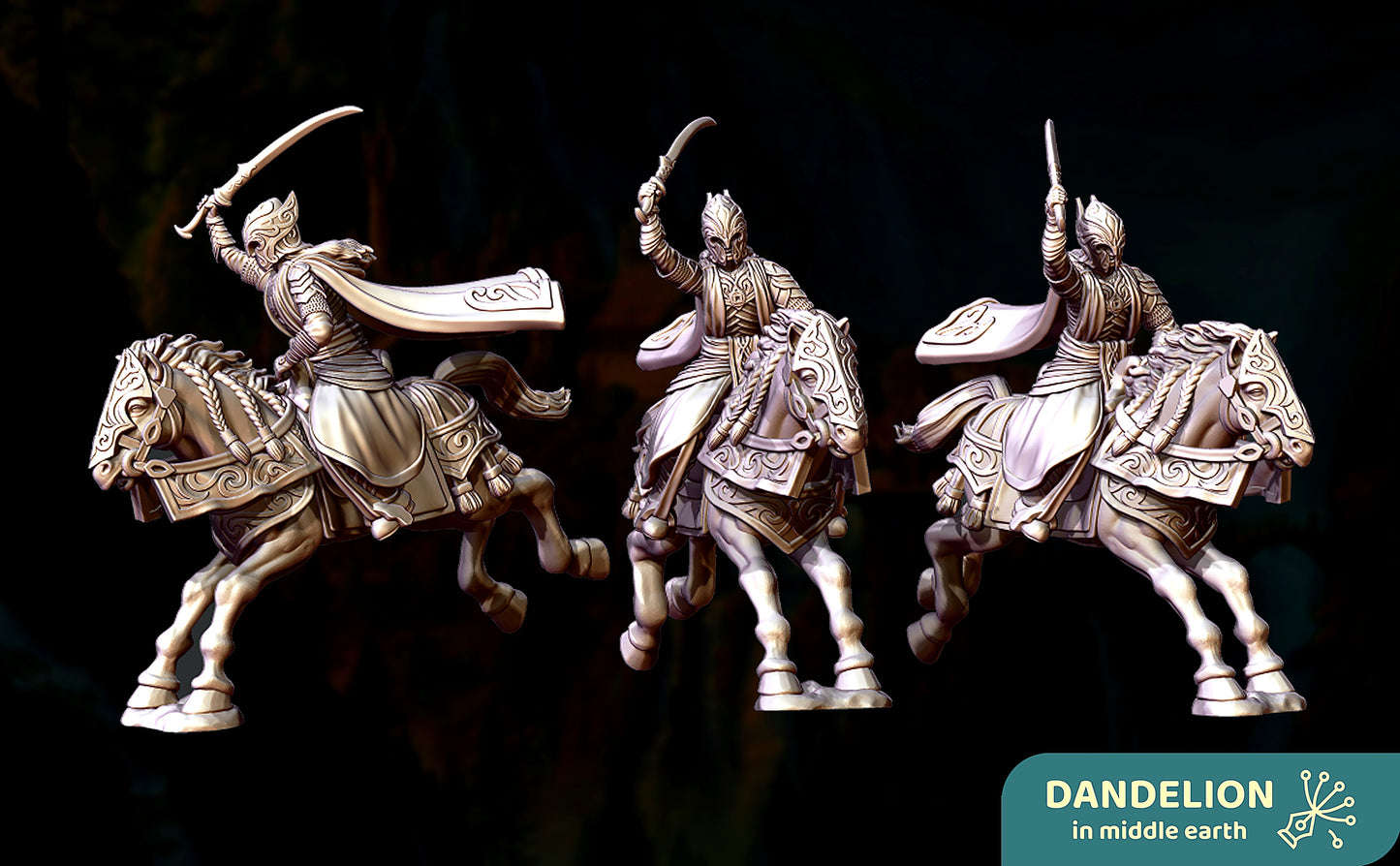 Miniatura Glorfindel a Caballo Rivendel resina 32mm - Drakholm