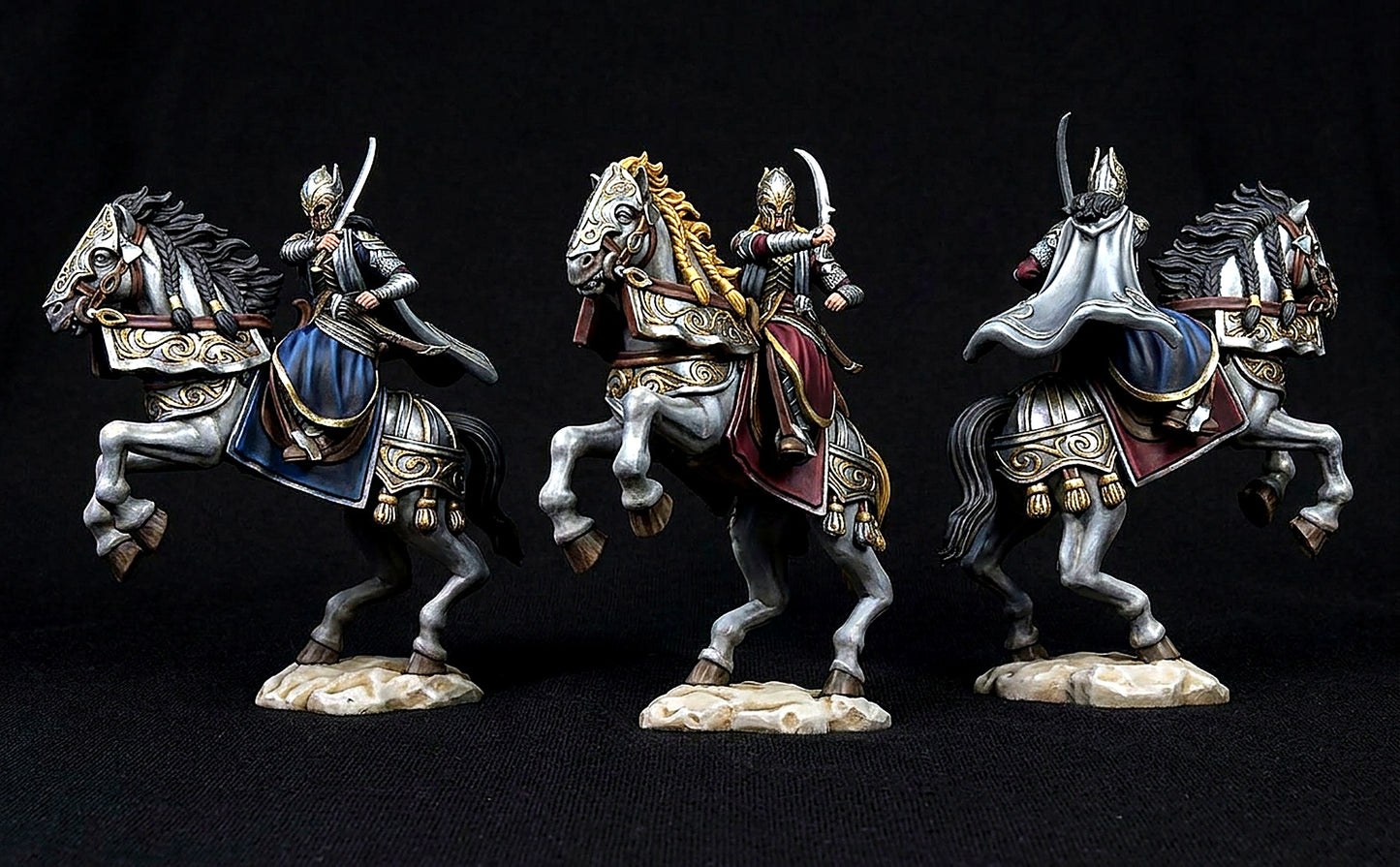 Miniatura Glorfindel a Caballo Encabritado Rivendel resina 32mm - Drakholm