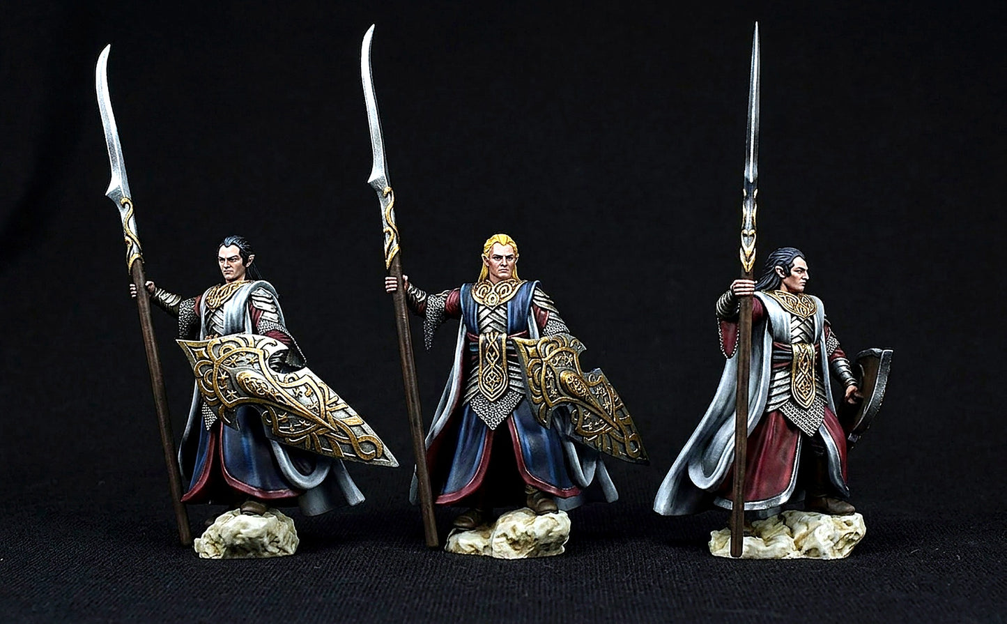 Miniatura Gil-galad, Rey Supremo de los Altos Elfos Rivendel resina 32mm - Drakholm