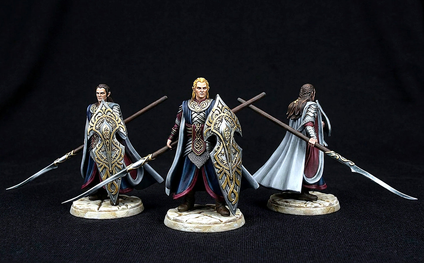 Miniatura Gil-galad, Rey Supremo de los Altos Elfos Rivendel resina 32mm - Drakholm