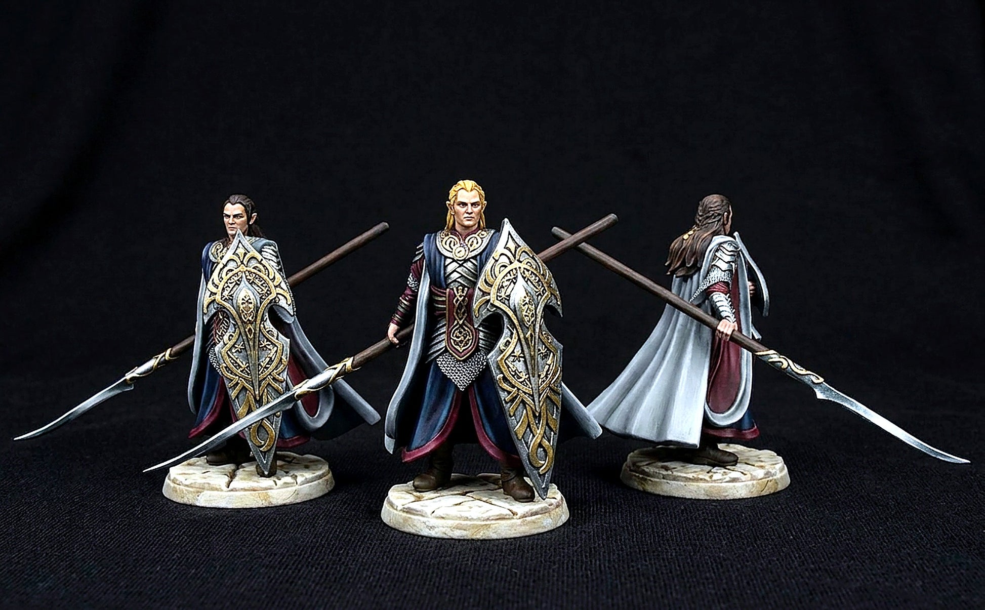 Miniatura Gil-galad, Rey Supremo de los Altos Elfos Rivendel resina 32mm - Drakholm