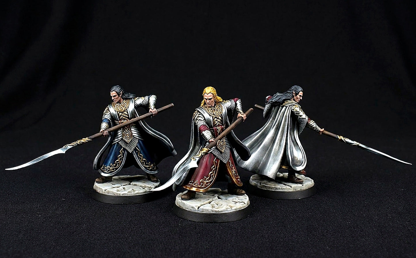 Miniatura Gil-galad, Rey Supremo de los Altos Elfos Rivendel resina 32mm - Drakholm