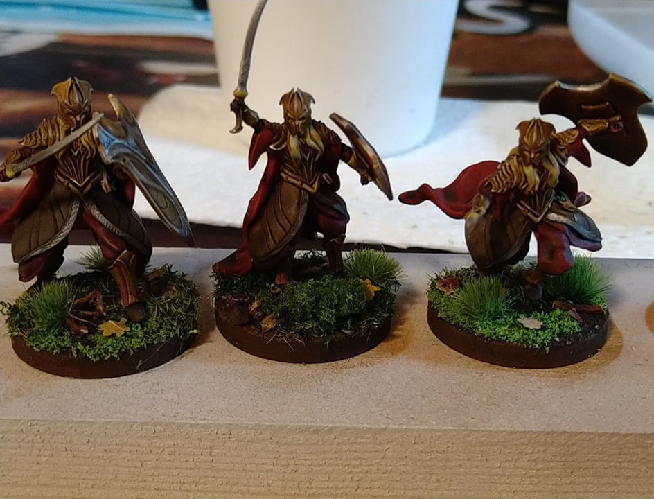 Miniatura Elfo del Bosque Negro (Espada) Bosque Negro resina 32mm - Drakholm