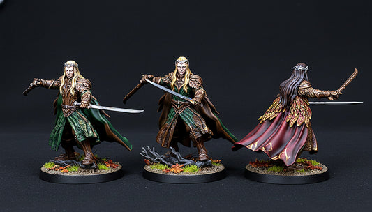 Miniatura Thranduil, Rey Élfico del Bosque Negro Bosque Negro resina 32mm - Drakholm