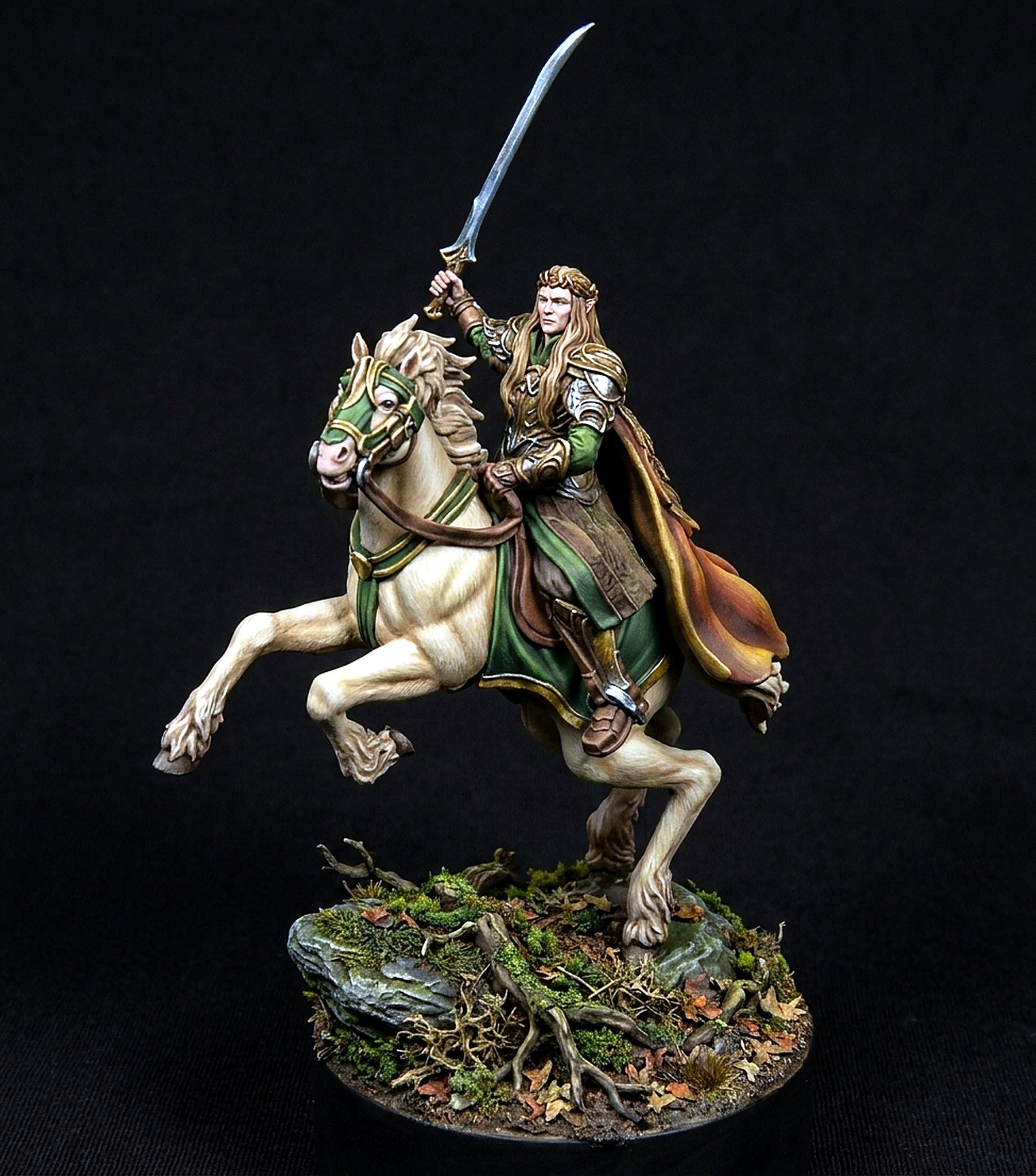 Miniatura Thranduil, Rey Élfico del Bosque Negro Bosque Negro resina 32mm - Drakholm