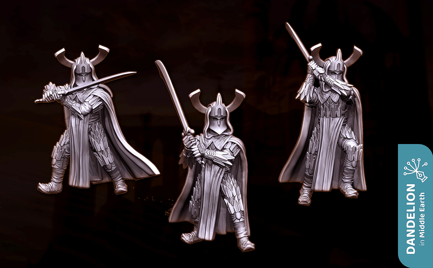 Miniatura Amdûr, Señor de las Espadas (Rhûn) Rhûn resina 32mm - Drakholm