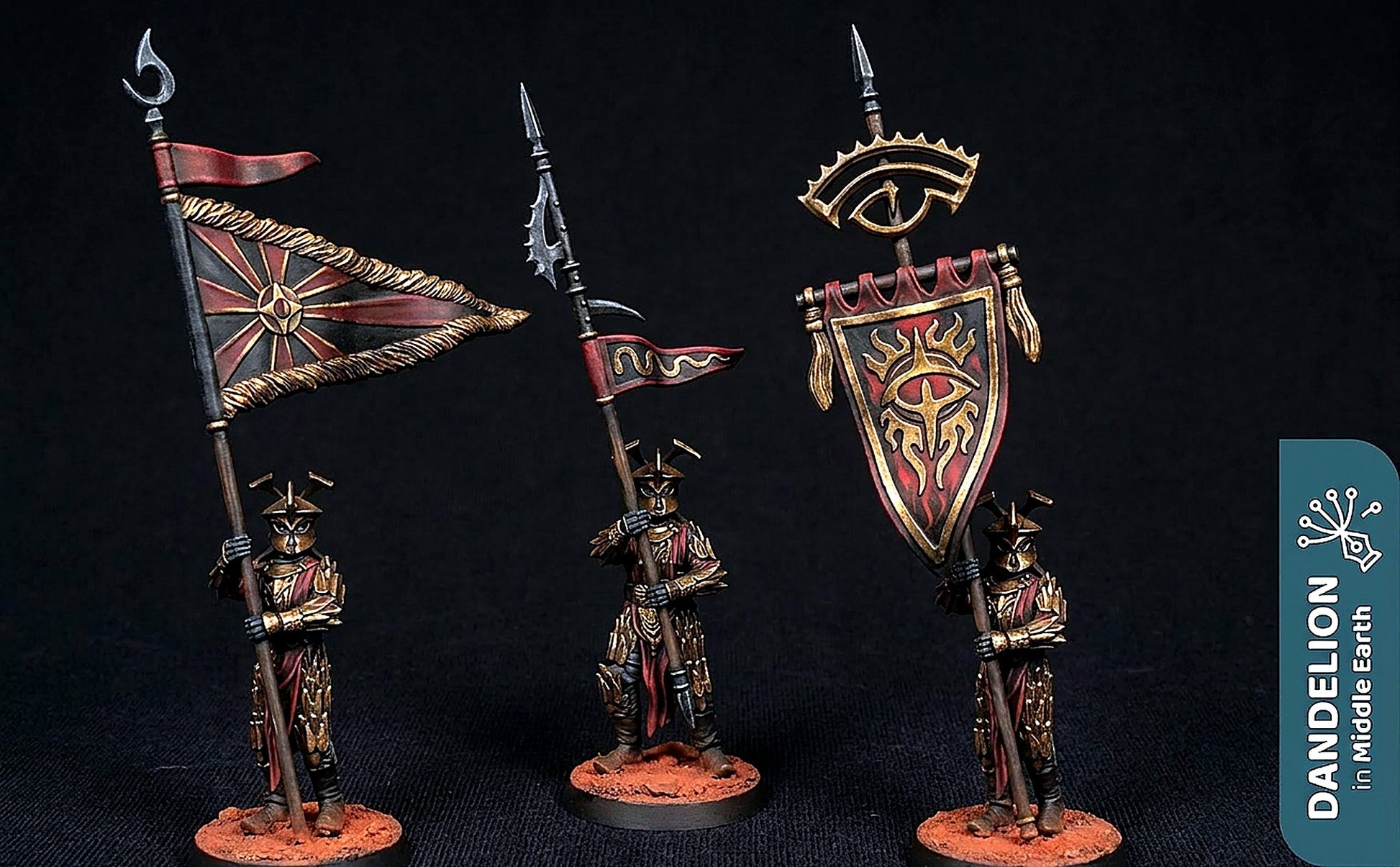 Miniatura Portaestandarte de Rhûn Rhûn resina 32mm - Drakholm