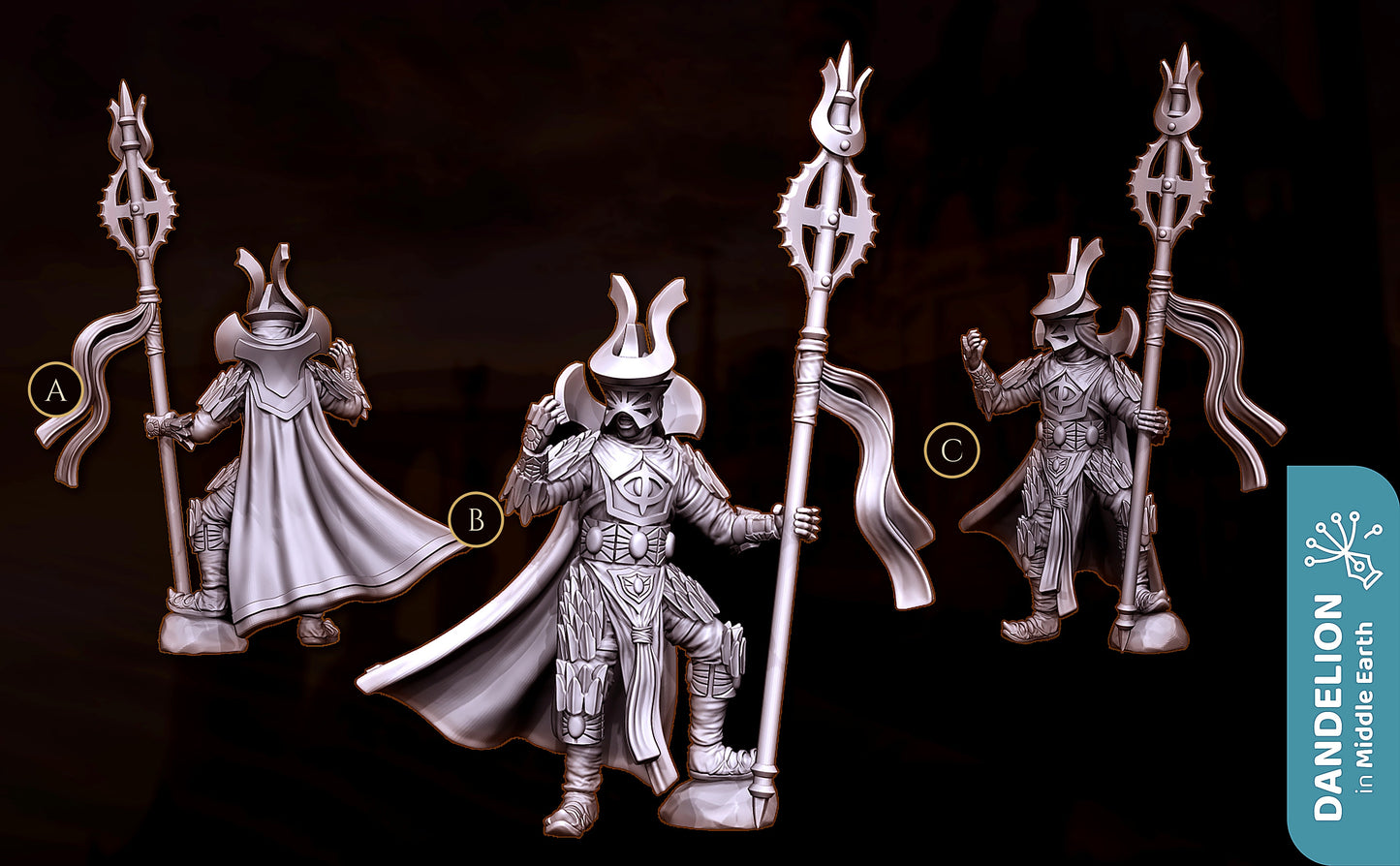 Miniatura Brogir, Sacerdote de Guerra de Rhûn Rhûn resina 32mm - Drakholm