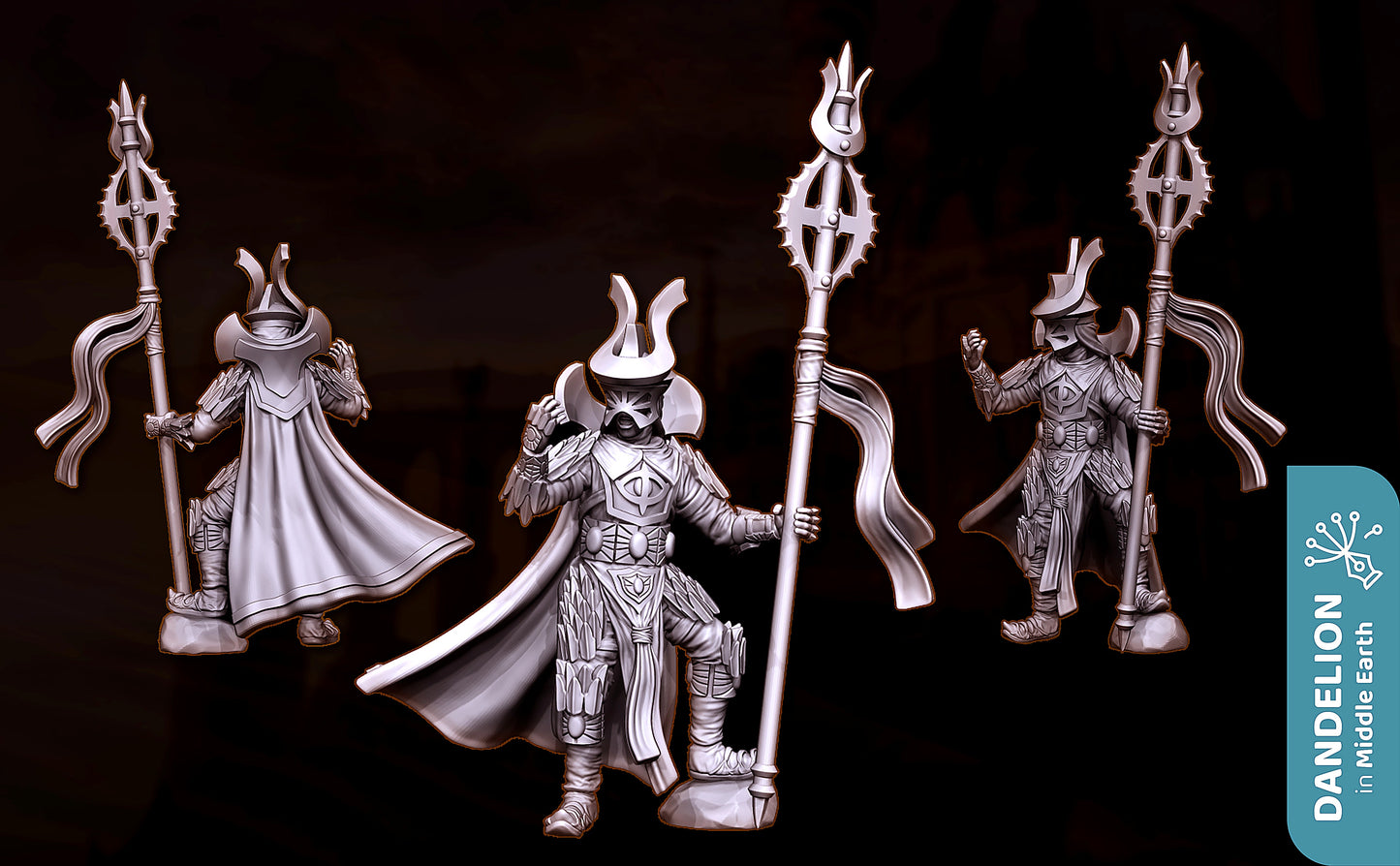 Miniatura Brogir, Sacerdote de Guerra de Rhûn Rhûn resina 32mm - Drakholm