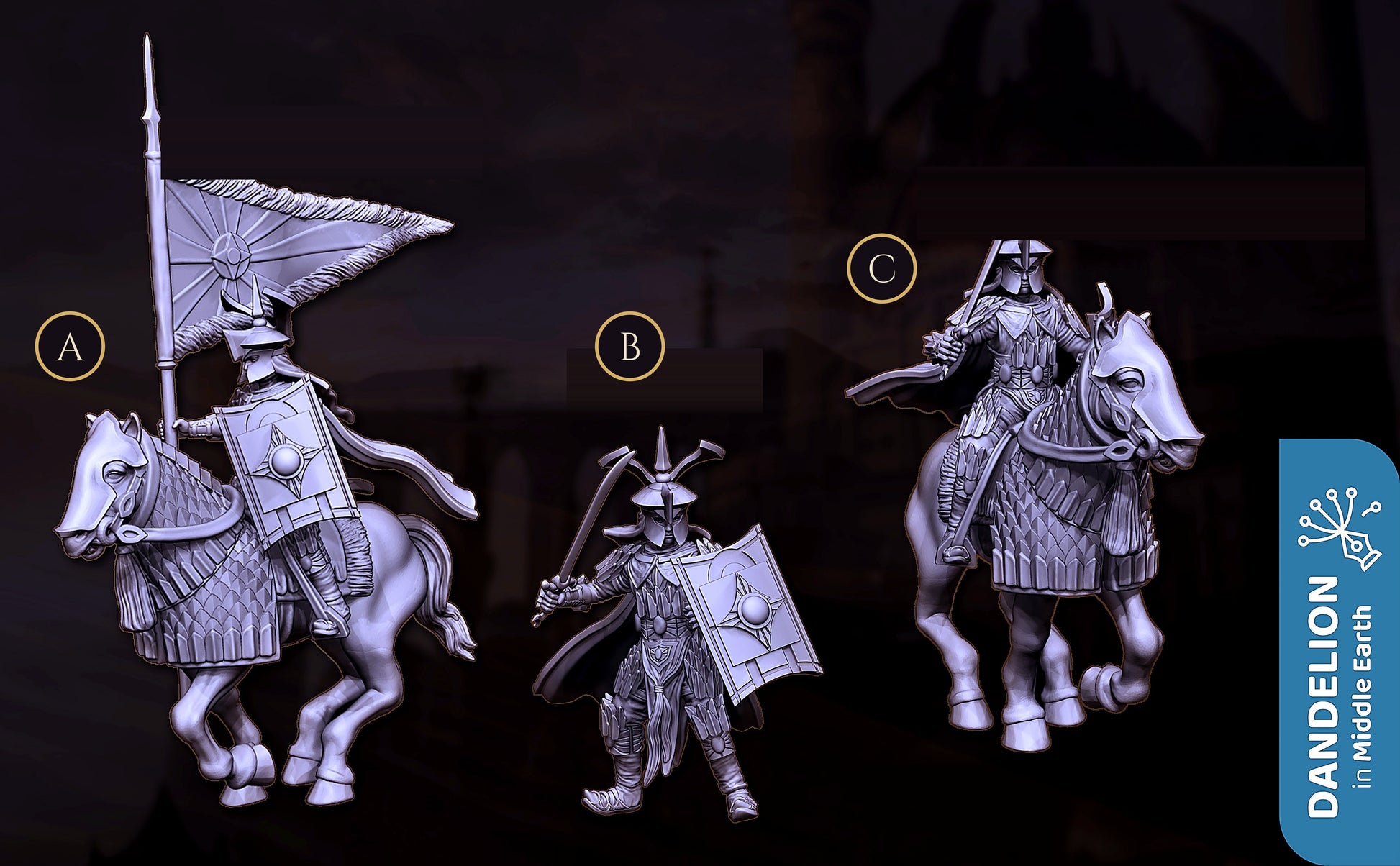Miniatura Capitán Catafracto de Rhûn Rhûn resina 32mm - Drakholm