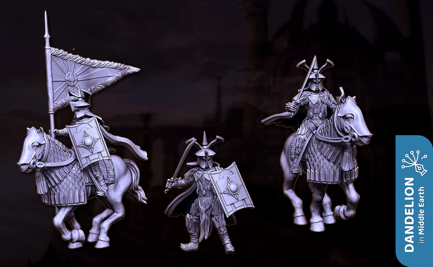 Miniatura Capitán Catafracto de Rhûn Rhûn resina 32mm - Drakholm